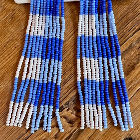 🌺🎉HP🎉🌺 NWT Anthropologie Casa Clara Beaded Tassel Earrings - Picture 11 of 16